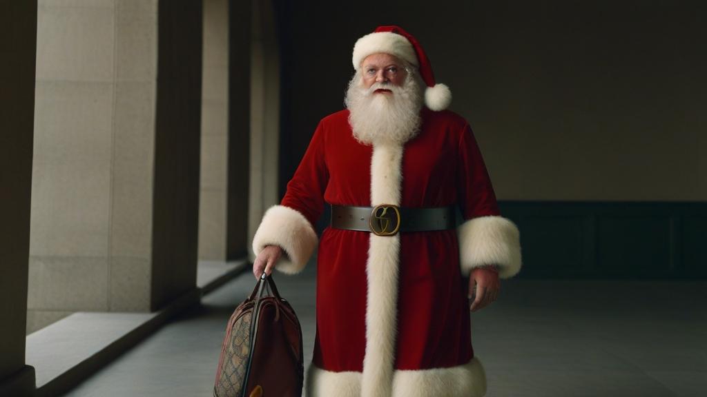 Santa Claus Wearing Gucci photo